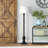 Minnie 68'' Blackened Bronze Traditional Floor Lamp with Outlet