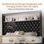 Structure de lit moelleuse en velours avec port USB et veilleuse, tête de lit haute 52 po avec rivets, lit plateforme à oreilles avec tablette de tête de lit-1213490044-1213492354