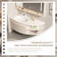 Meuble-lavabo mural 43,31 po en bois d'hévéa massif avec miroir-731477011