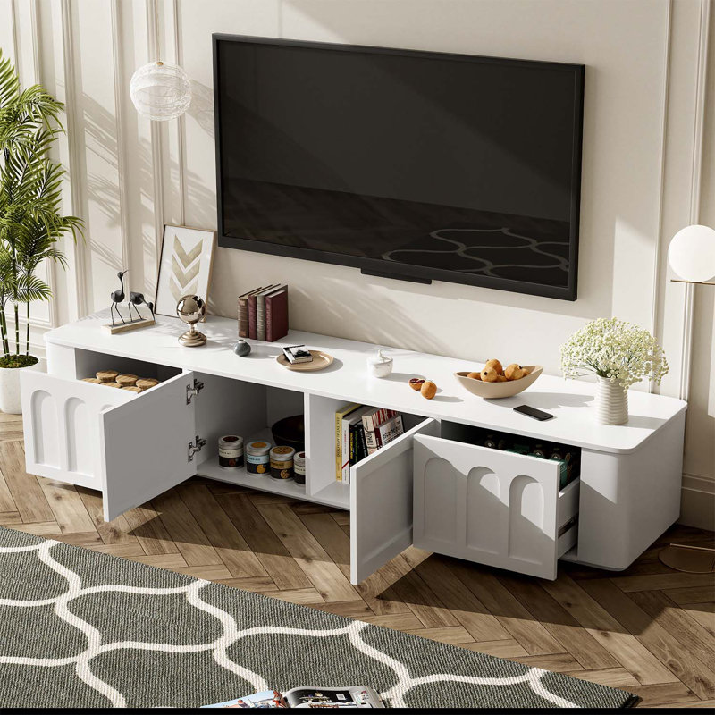 70.9'' Modern Console Table, White