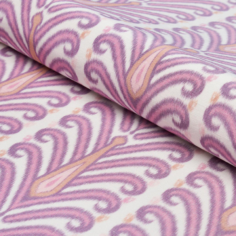 Augustine Ikat Fabric, Fuchsia
