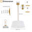 Luminaire suspendu tambour 4 lumières Basye