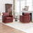 Azib 31'' Wide Genuine Leather Top Grain Leather Swivel Armchair-1289661342