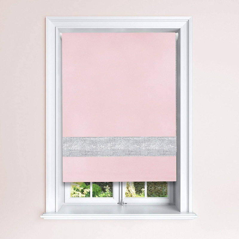 Roller Shade, 90cm W x 165cm L, Pink