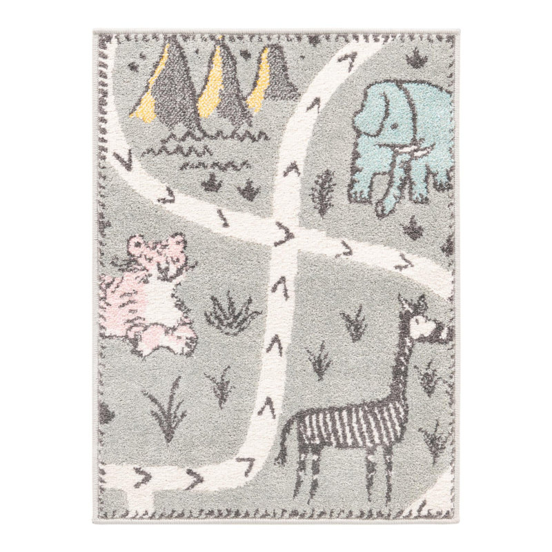 Polypropylene Plastic Rug, Rectangle 2'2" x 2'11"
