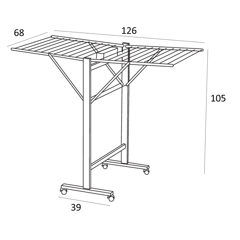 Arlow Foldable Rolling Drying Rack