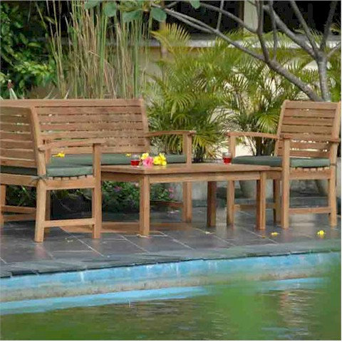 Montage Outdoor 4 - Piece Teak Conversation Set