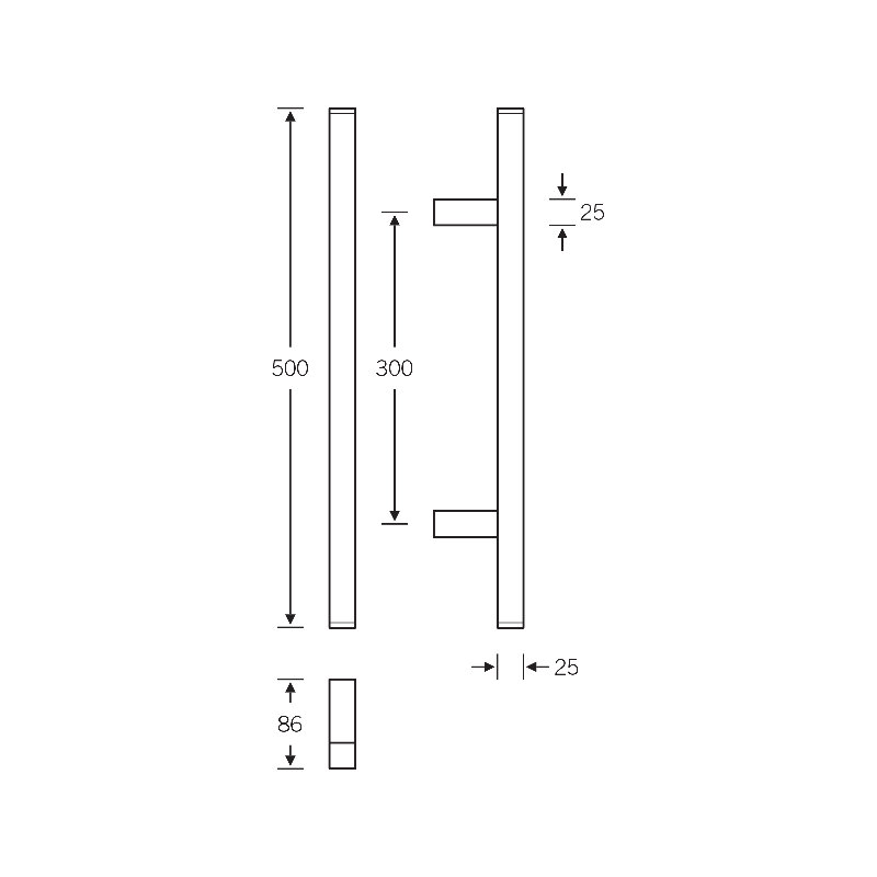 Stainless Steel Shutter / Door Accessory, Polished