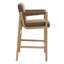 Tabouret de bar Modern Farmhouse - Siège et dossier rembourrés avec structure en bois massif-120542275