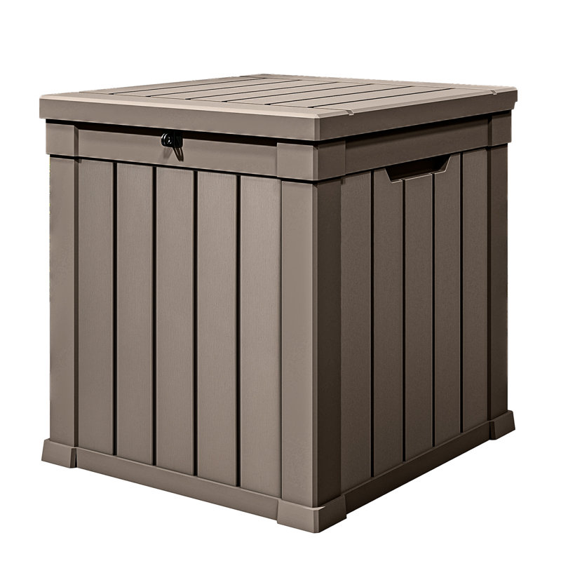 Boîte de rangement pour l'extérieur 50 gallons, Brun
