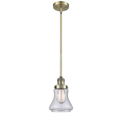 Luminaire suspendu en forme de cloche à 1 lumière Edda