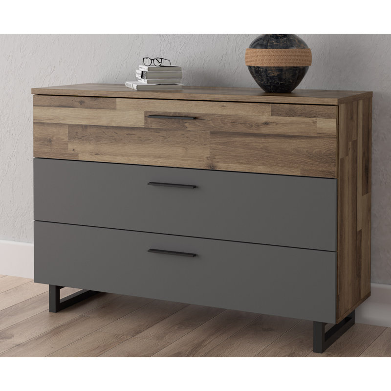 47.28'' W 3 - Drawer Dresser, Brown/Gray