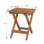 Ensemble de table basse et tabourets de patio pour 2 personnes en bois