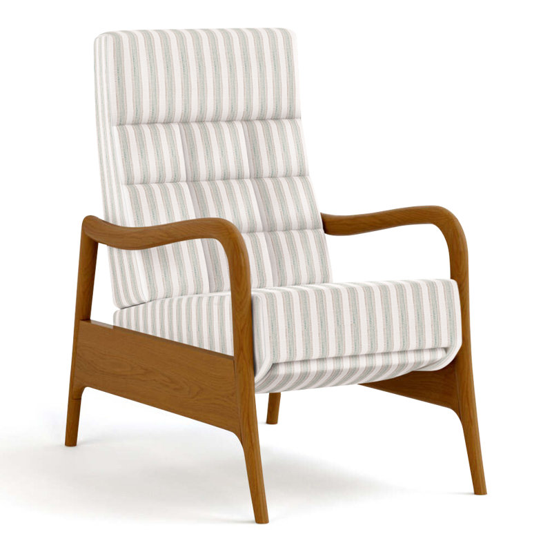 Martine Recliner, Perigold Piccadilly Stripe Ash, Coventry