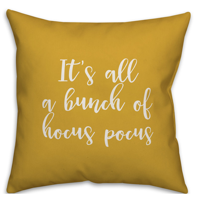  Coussin It's It's a Bunch of Hocus Pocus, Moutarde, Housse de coussin