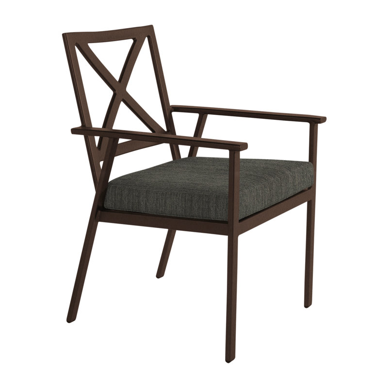 Marin Outdoor Dining Armchair, Copper Creek, Harris Stone