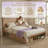 Modern Farmhouse Platform Storage Bed with Concealed Compartments and Open Cubbies-1103158305-1103158307