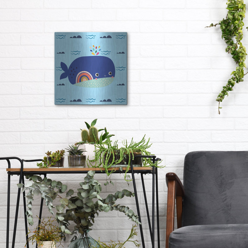 "Mignonne baleine" par Luxe, H 12 po x l 12 po