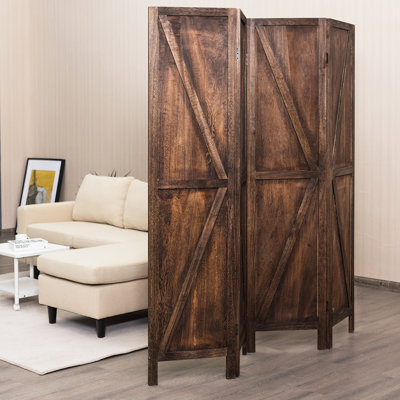 Itzhak 160cm W x 170cm H 4 - Panel Folding Room Divider