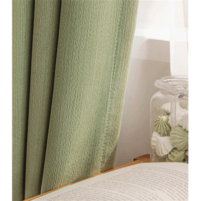 Chenille Room Darkening Curtain Pair