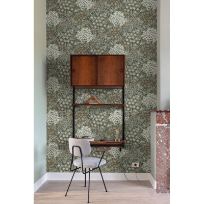 Oriental Leaves Tropical Wallpaper