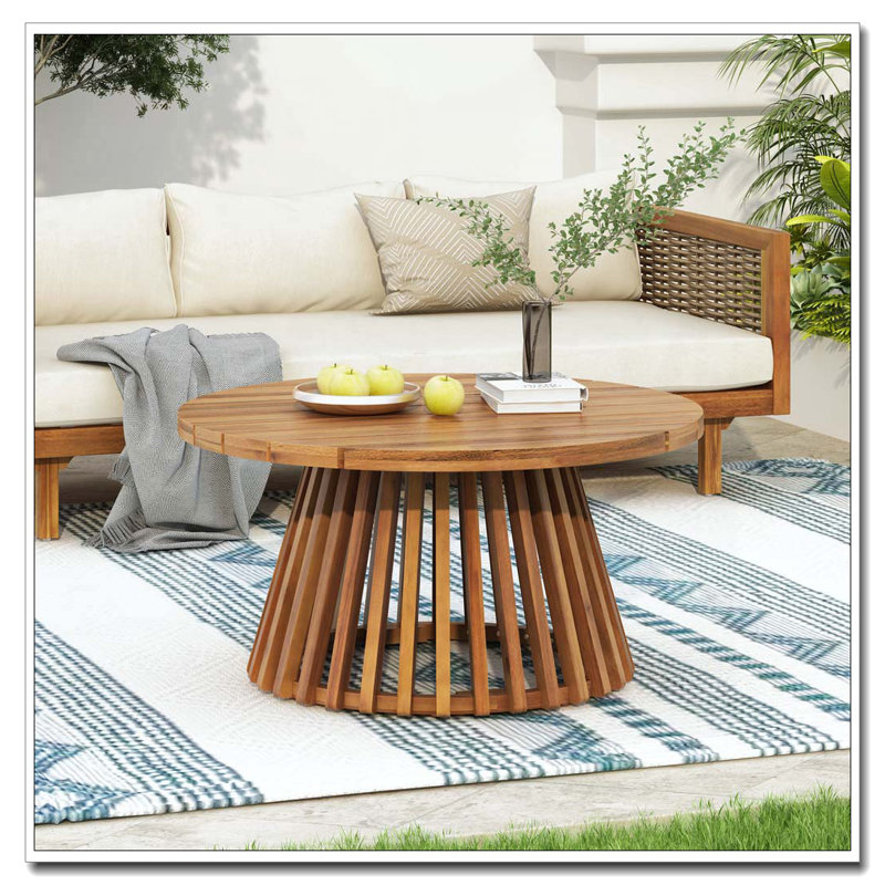 Table basse en bois, Teck