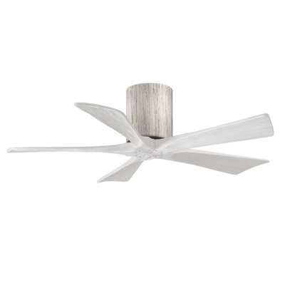 60"" Irene 5-Blade Hugger Ceiling Fan with Wall Remote -  Matthews Fan Company, IR5H-BW-MWH-42