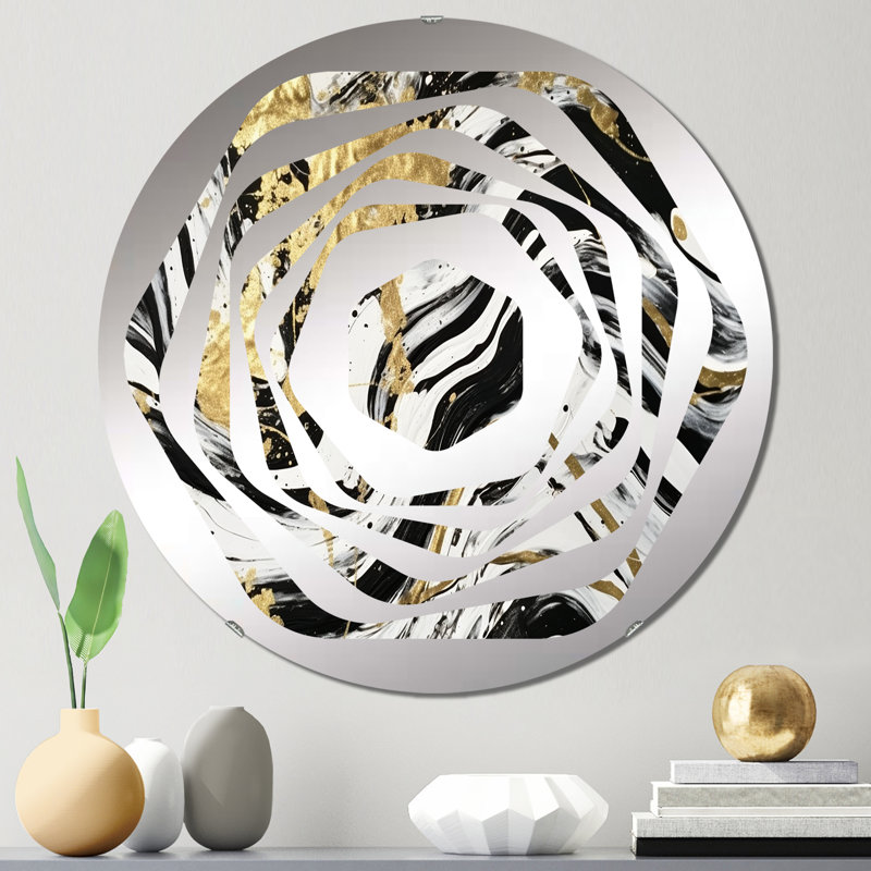 Breely - Miroir décoratif Amorphe, 23,6 po x 23,6 po