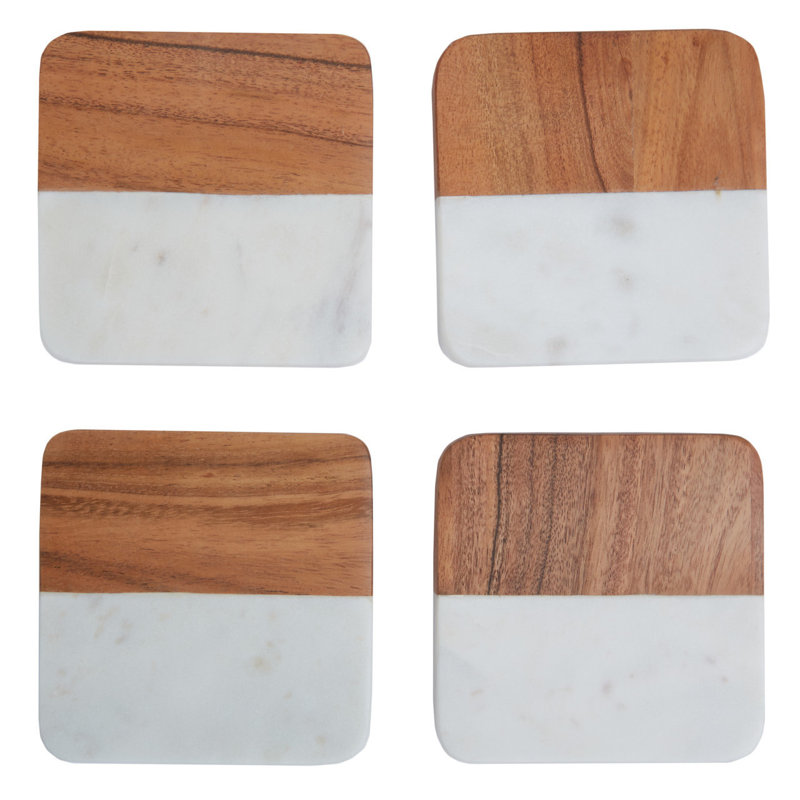 Monzaro Square 4 Piece Coaster Set