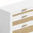 6 Drawer Dresser with Metal Handle and Wood Legs for Hallway-106372691-113915336