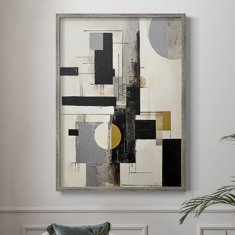 ABSTRACT Series CCCLXXX Framed Print - Solid Wood, 11" H x 9" W