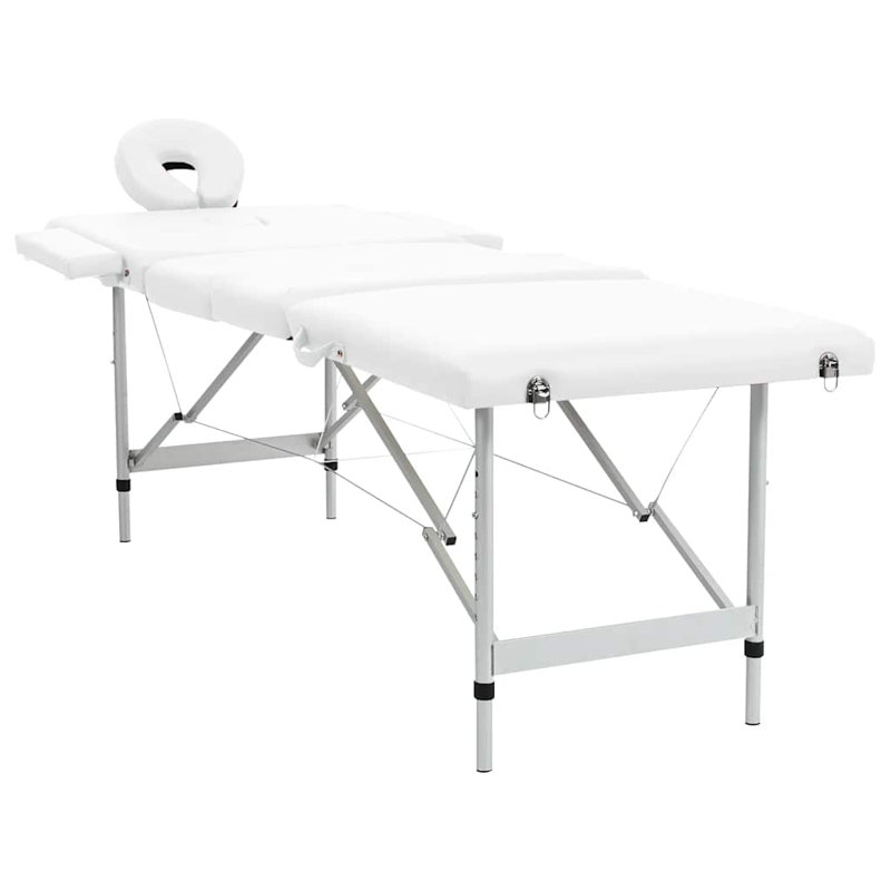 Table pliante réglable 73 po, Blanc crème
