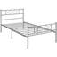 Base de lit plateforme en métal avec tête de lit et pied de lit Brandee-1982115014-1982115012