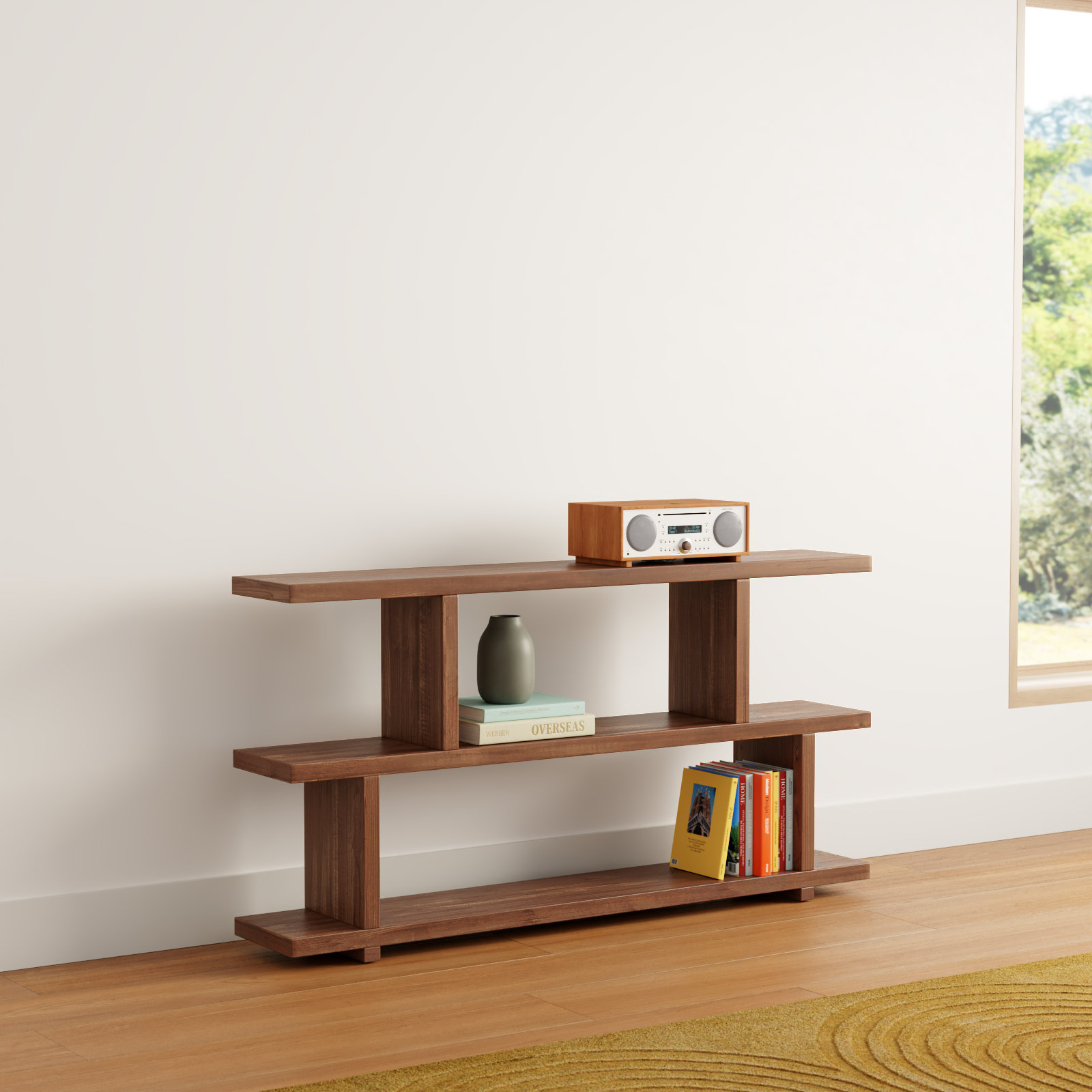 Annora 63" Bookcase, Walnut