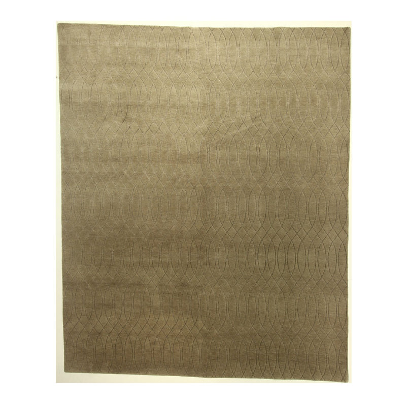 Abstract Area Rug in Green