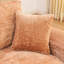 Canapé d'angle moderne en bouclette de 272 cm avec méridienne réversible pour salon, coussins moelleux effet nuage, couleur orange, dossier divisé, assise confortable, forme modulable, accoudoirs carrés, 4 places, aucun assemblage requis.-1218897753-1218897735