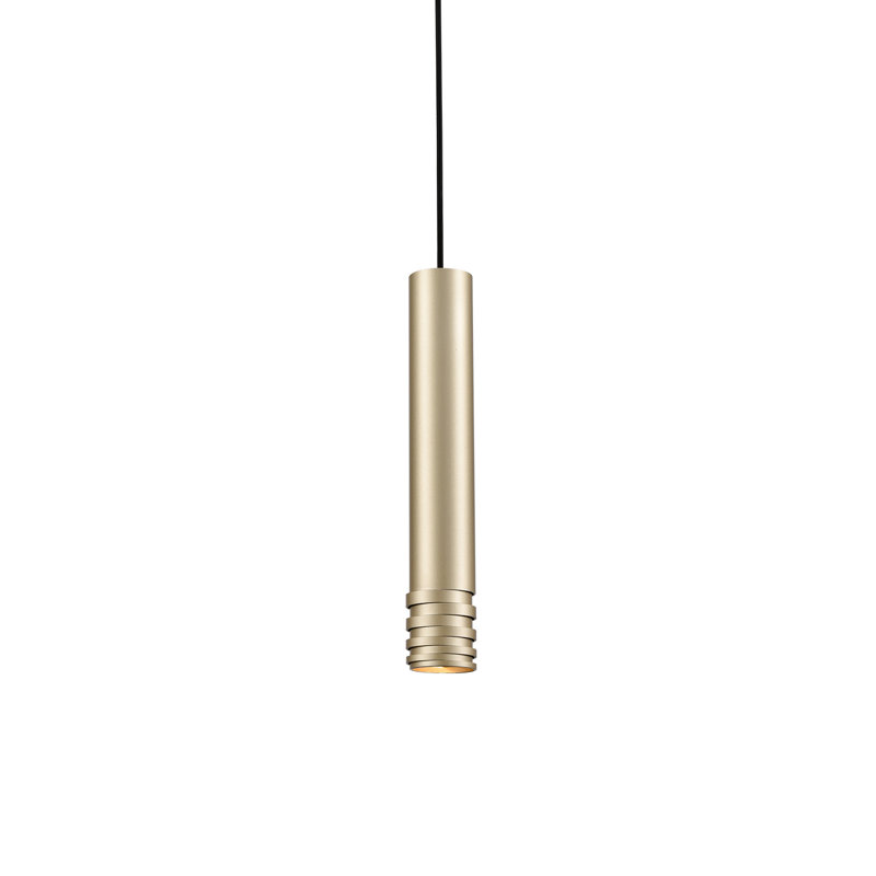 Milca 1 - Light Single Pendant, Gold, 14.625" H x 2.375" W x 2.375" D
