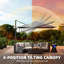 286cm Cantilever Parasol