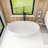 55“ Freestanding Soaking Solid Surface Bathtub