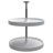 Rev-A-Shelf Lazy Susan Full-Circle Polymer 2-Shelf, White-29099841-29099838