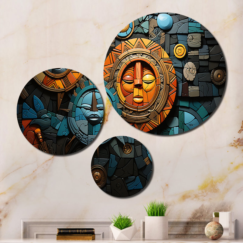 Abstract Wall Decor on Metal