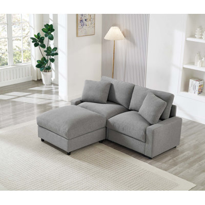 Modular Sectional Sofa with Hidden Storage and Quick Assembly