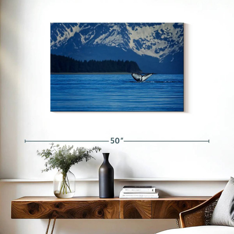 Gillard Alaskan Humpback Whale Tail, 24" H x 36" W