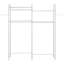 Over The Washer and Dryer Storage Shelf, 4 Tier Laundry Room Drying Rack with Hanger Rod and Hooks, Adjustable Over Washer and Dryer Shelves, Laundry Room Shelf Storage Space Saver