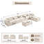Canapé modulaire surdimensionné en U de 8 pièces Segal Boneless-851861002