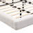 White  Boucle Floating Bed With Light,Queen-1216319401