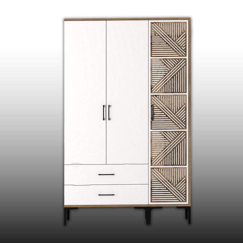 Armoire autoportante avec 2 tiroirs