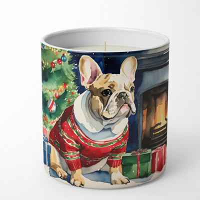 Caroline's Treasures Christmas Tree Scented Tumbler Candle With Ceramic Holder In Multi Color;multi Color