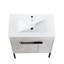 Meuble-lavabo de 30 pouces avec lavabo, meuble-lavabo autoportant ou flottant Jakeira en option conversion-00330CG-1-BL9075B