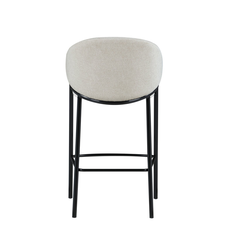 Farlow Upholstered Counter Stool Set of 2 - Metal Frame